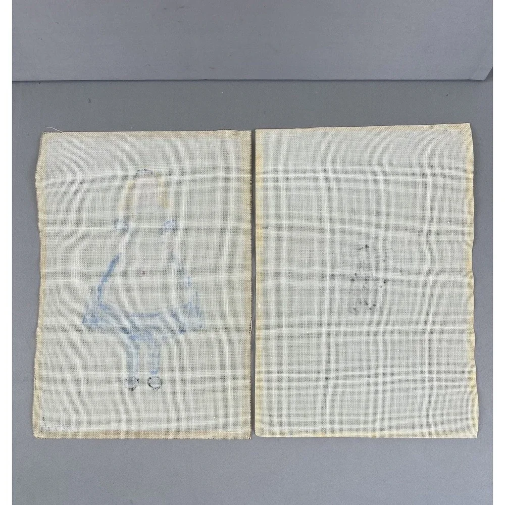 Petei Handpainted Needlepoint Canvas *Alice in Wonderland* Alice & White Rabbit